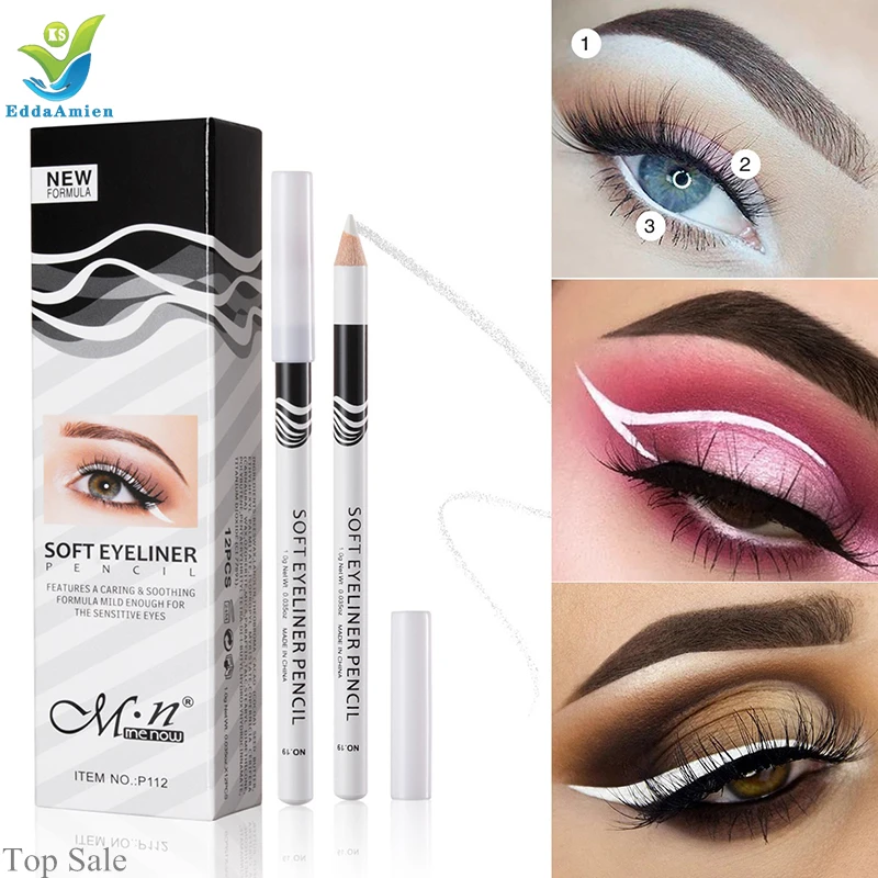 Wholesale Menow Waterproof Long Lasting Eyeliner Best Makeup Black white Eye Liner with private label