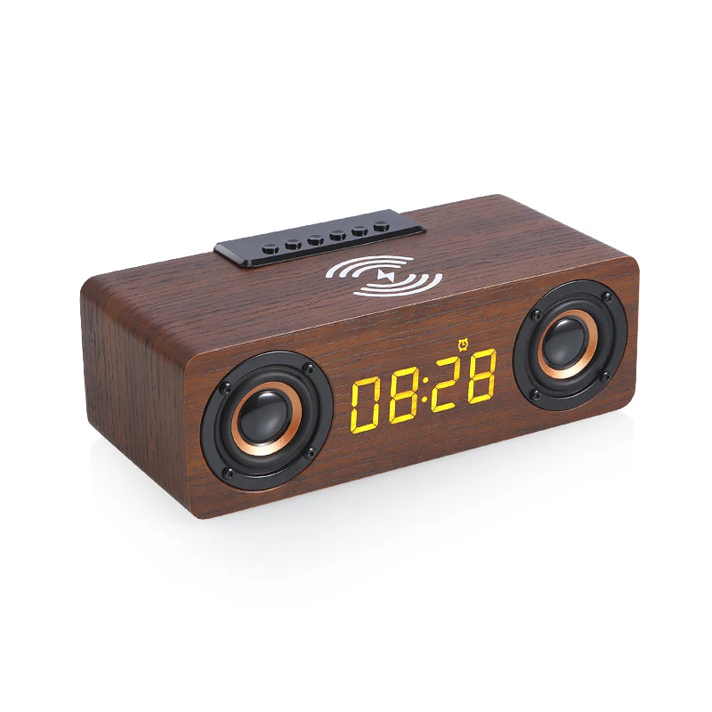 New Arrivals 1200Mah Rechargeable Clock Wireless Charger Bt Speaker For Mobile Phone