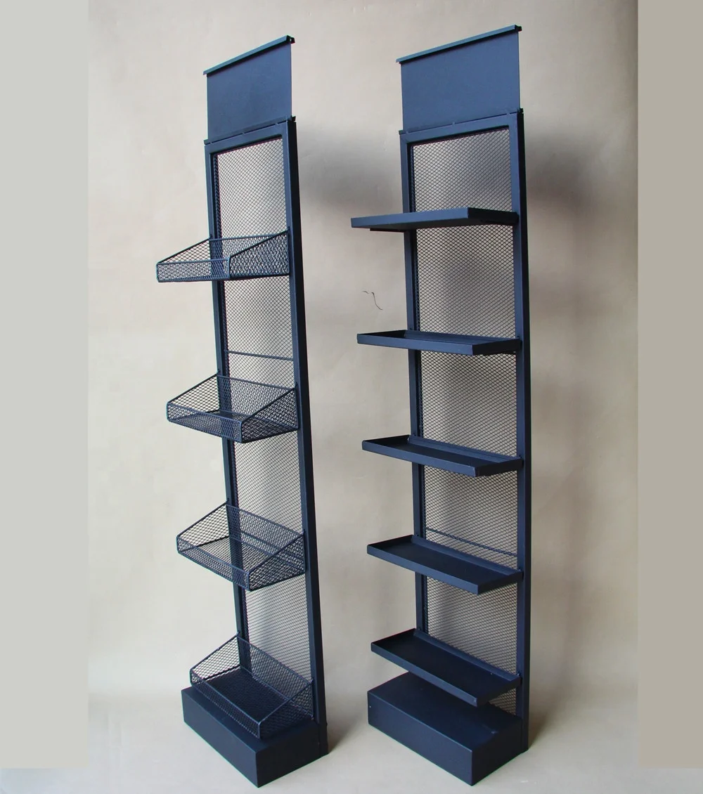 Custom Store Retail Cosmetics Makeup Products Perfume Nail Polish Bottle Drink Snack Floor Metal Screen Display Rack Stand