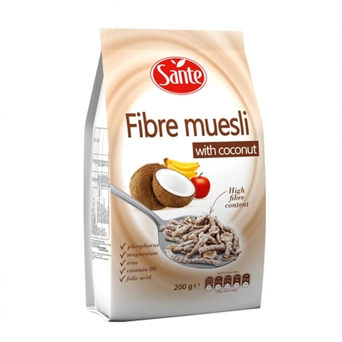 Sante FIBRE MUESLI WITH COCONUT 200G