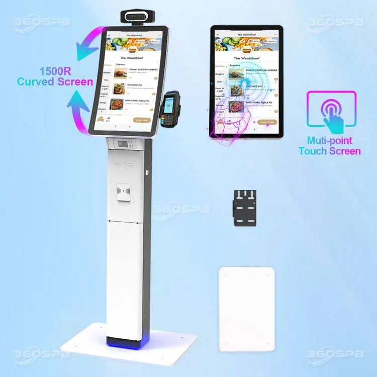 360SPB credit card kiosk self ordering touch screen kiosk in restaurant