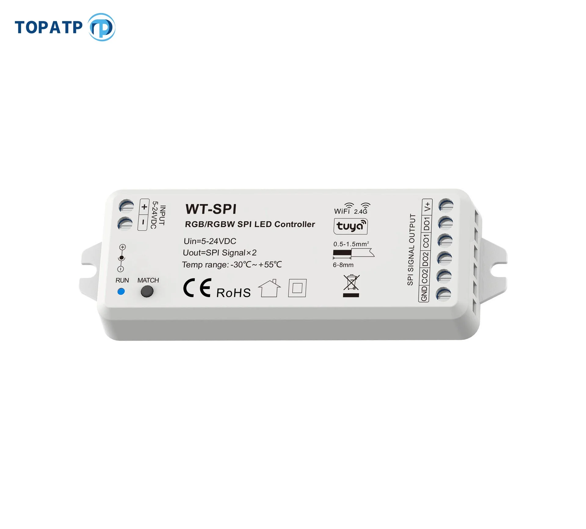 5-Stars WT SPI led controller 5 years warranty Tuya Wifi SPI led controller