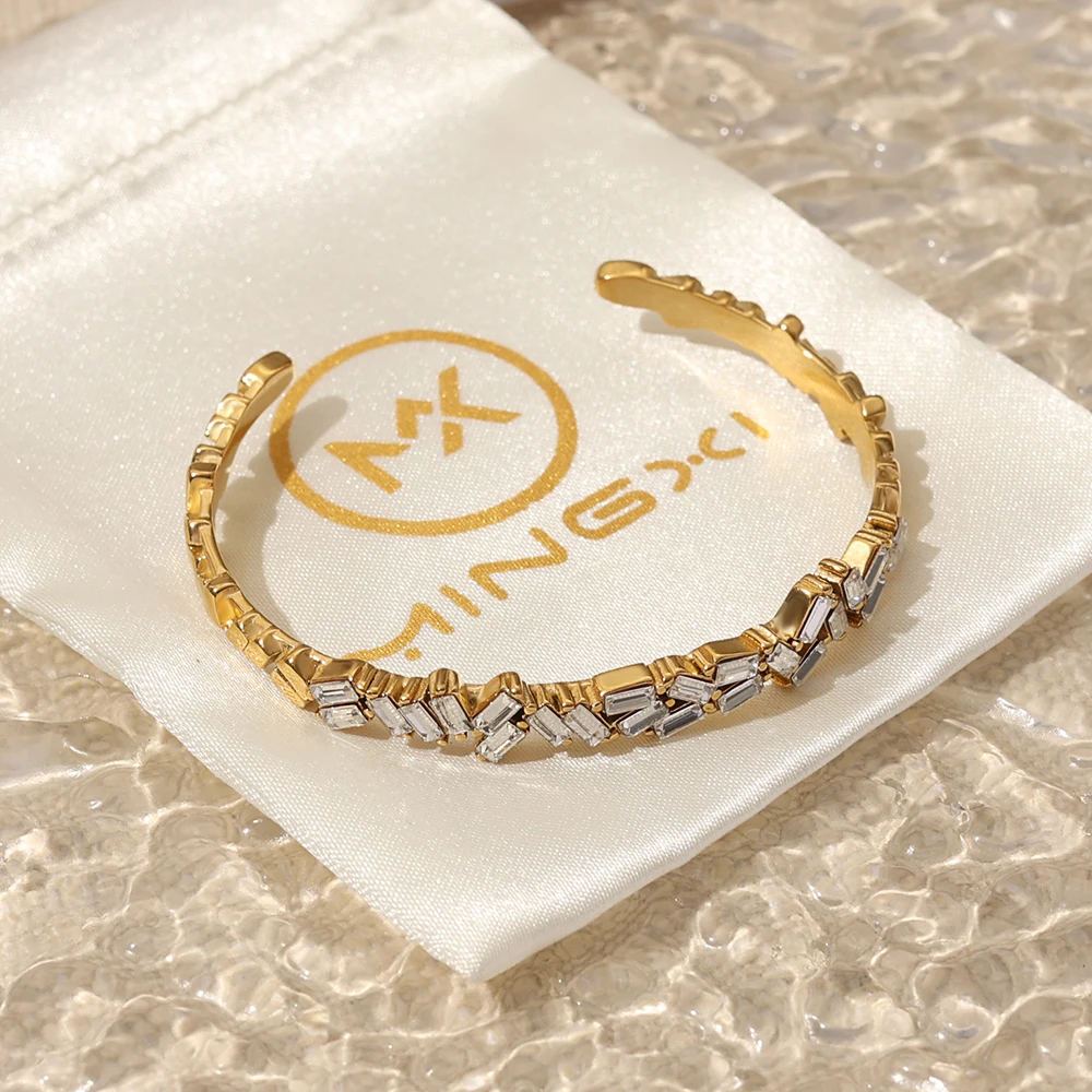 18K Gold Plated Tennis Bracelet with CZ Diamond Tennis Chain for Women Zirconia Bracelets Gift Wholesale Jewelry