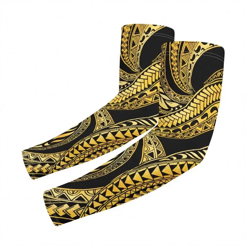 2024 Tattoo  Arm Sleeve designer sleeves Anti-uv Half Sleeve Riding Sunscreen Polynesian Island Tribal Style