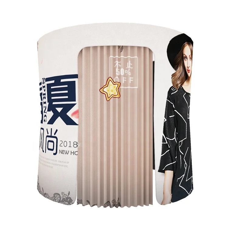 Trade Show Dressing Changing Room Portable Aluminium Stretch Tension Fabric Fitting Room for Exhibition Stand