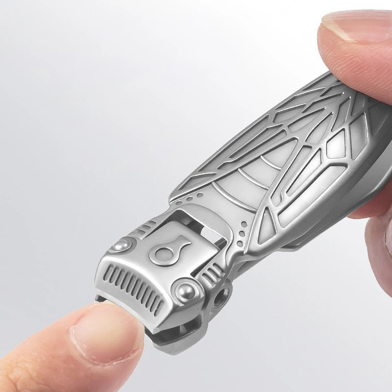 Modern Stainless Steel Heavy Duty Wide Jaw Fingernail Clippers with Concave Blade