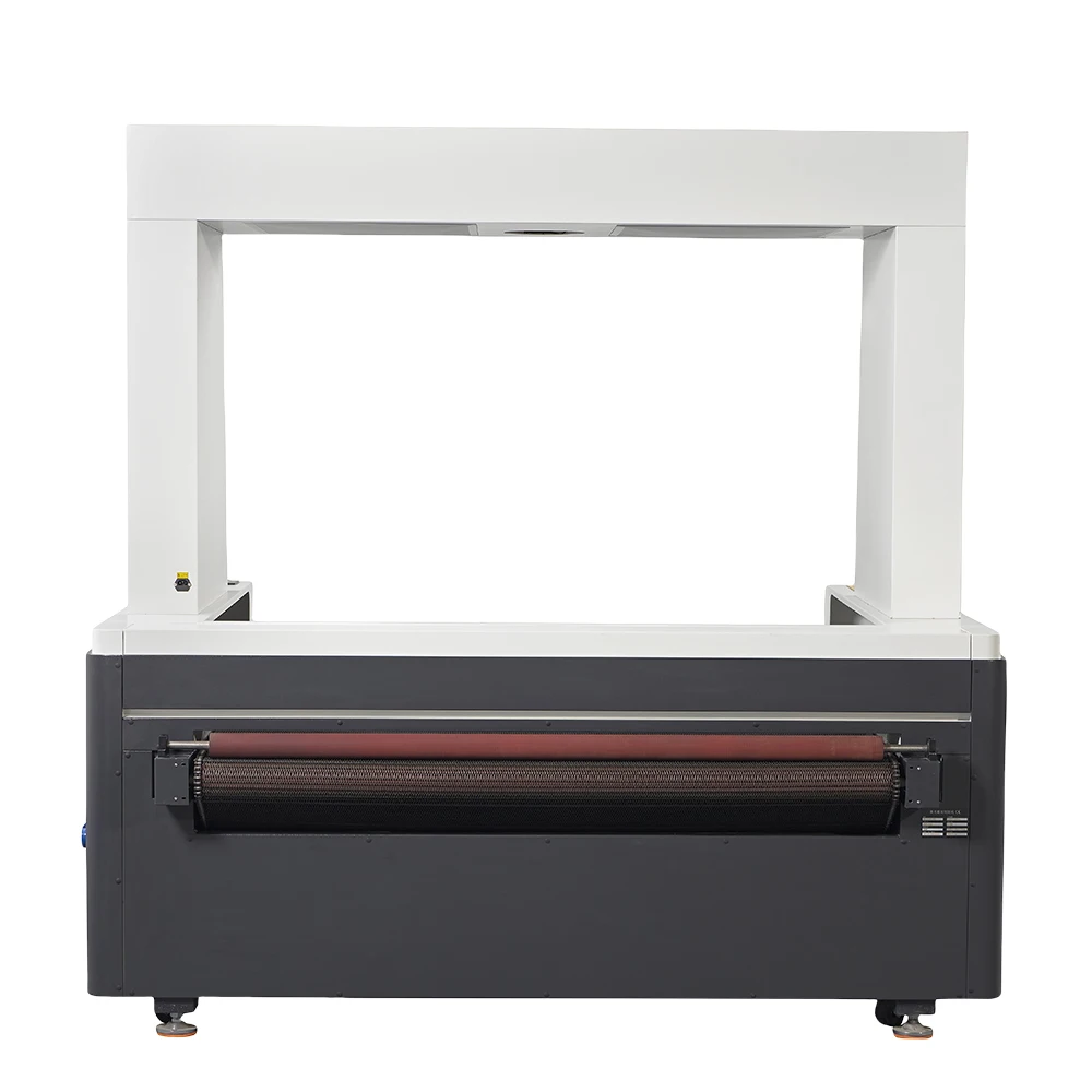 100W 1610F-CCD Co2  Fabric Cutting Machine for Synthetic leather, Artificial leather, Cloth and Fur.