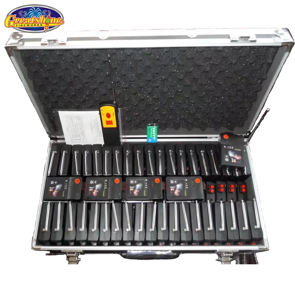 China Remote Firing Systems 8 Cues Remote Control Special Effect Indoor Stage Cold Fountain Base Fireworks Firing System