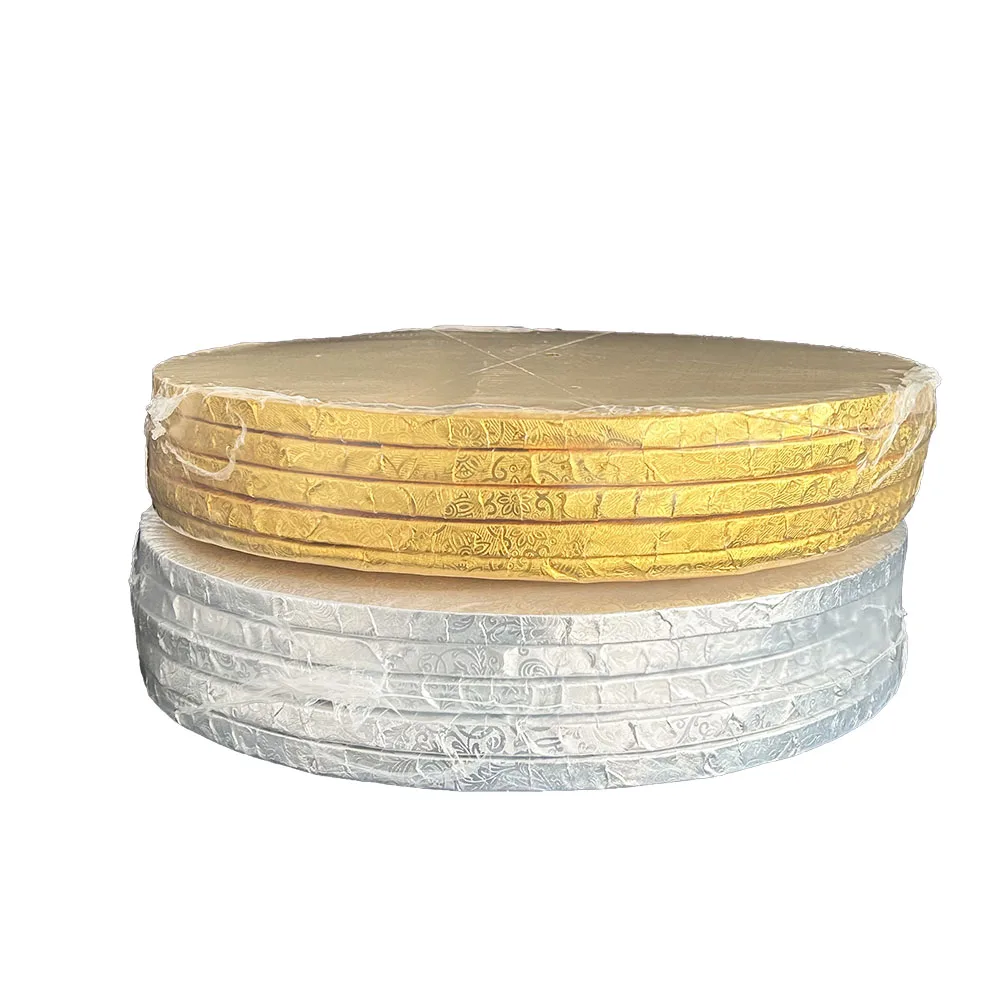 Professional Manufacturer Cake Board Plain Silver Cake Drum