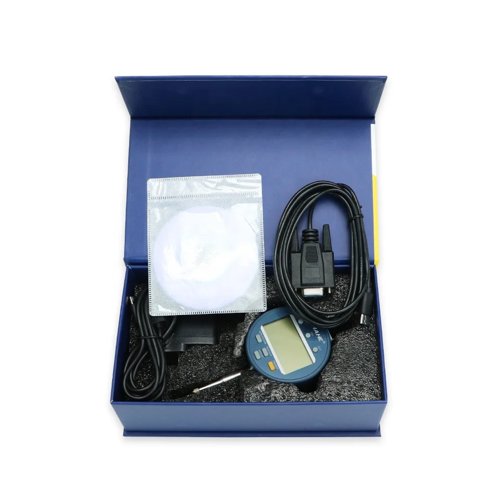 SHAHE NEW Metric/Inch 0-12.7 mm 0.0005mm Electronic Indicator with Rechargeable Battery Waterproof Digital Dial Indicator