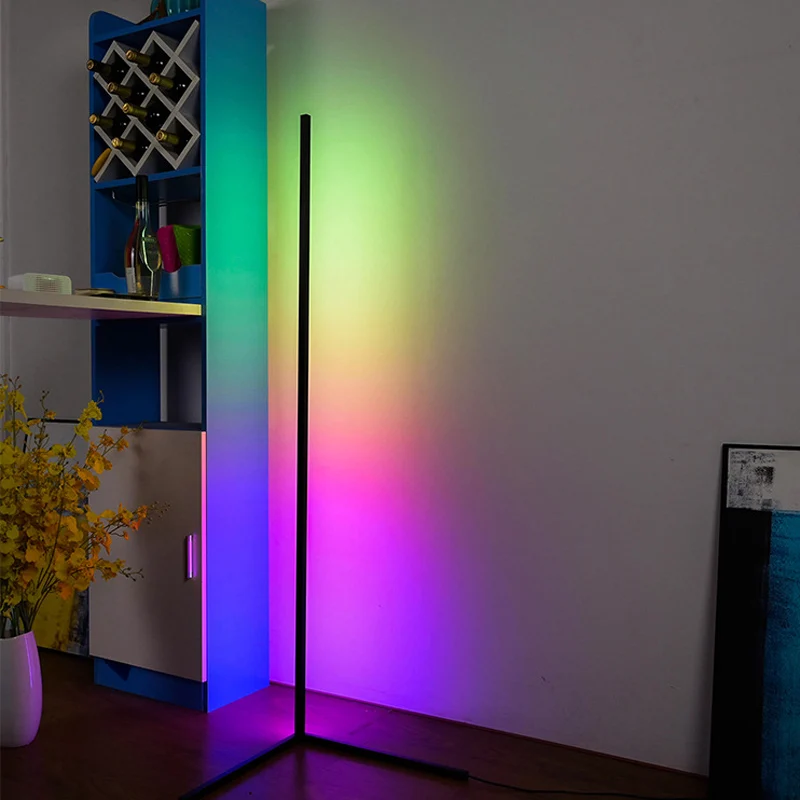  Rebow Прямая поставка декоративный стоячий Штатив для отеля гостиная rgb светодиодная Современная угловая напольная