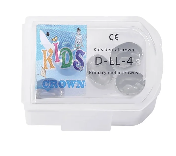 Dental Orthodontic Materials Kids Stainless Steel 5pcs/Box Upper Left Crown for Children