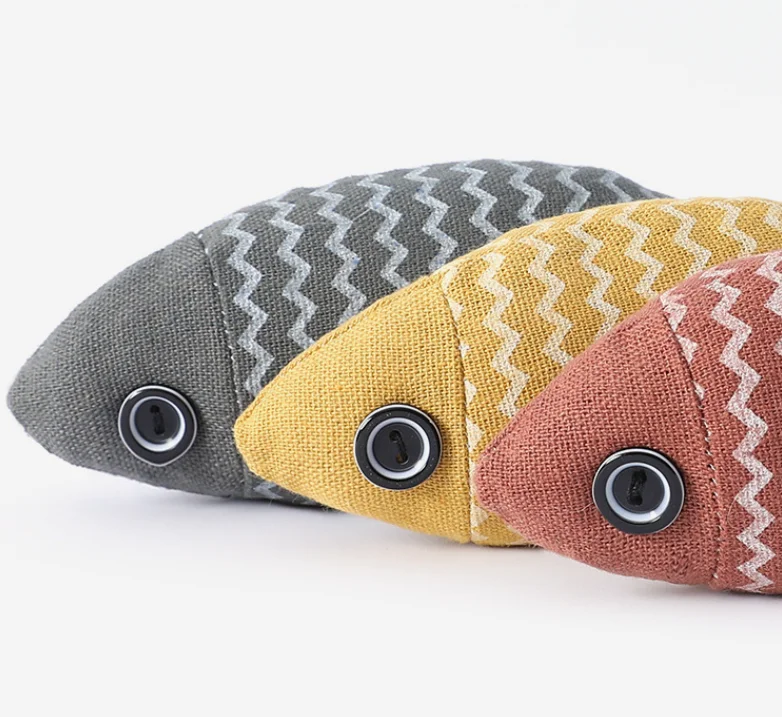 Funny cat toy fish pillow for cat custom pet toy yangzhou factory low price pet toy