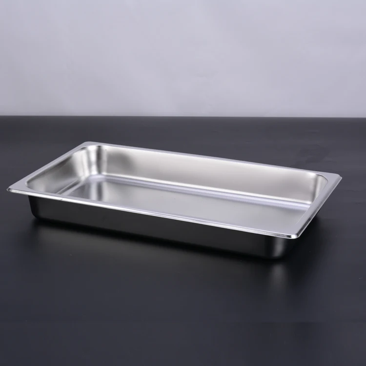 Ice Cream Gn Pan 1/9 1/6 2/3 Stainless Steel Steam Table Food Pan Gn Catering Buffet Container Tray Gastronorm For Restaur