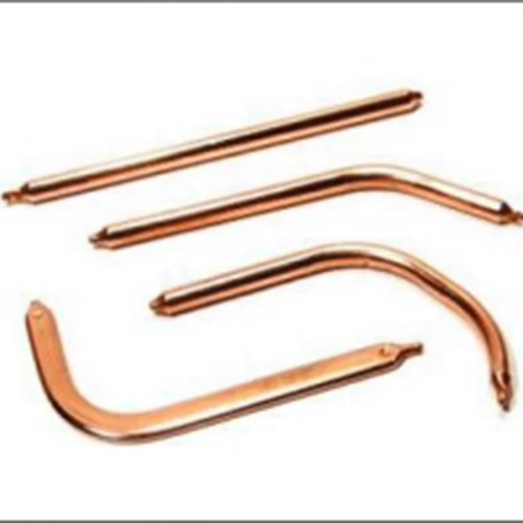 OEM Customized high Technique Copper Heat Pipes Round Type Heat Pipes With Connector