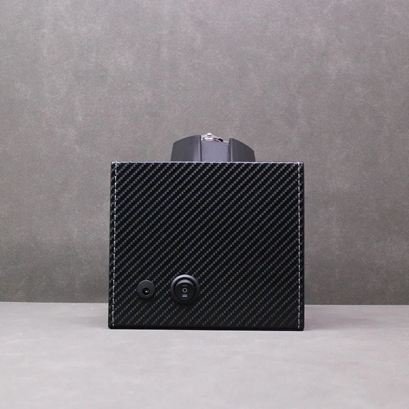 Wholesale Automatic 3-Slot Carbon Fiber PU Leather Watch Winder Case Premium Watch Boxes & Cases