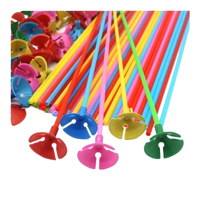 colorful balloons cup holder and stick | Hebei Kunhai factory balloons stand global transparent balloons accessories