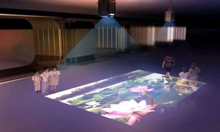 Low price 3d interactive floor projection games for amusement park equipment interactive projector floor