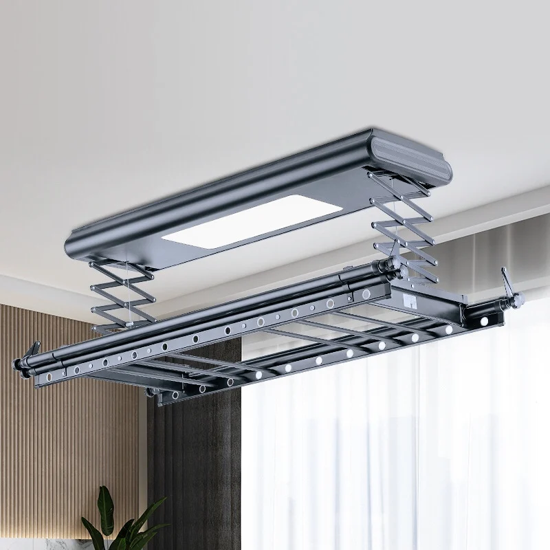 Multifunction Electric Automatic laundry lifting rack Folding Clothes Drying Hanger Dryer Rack