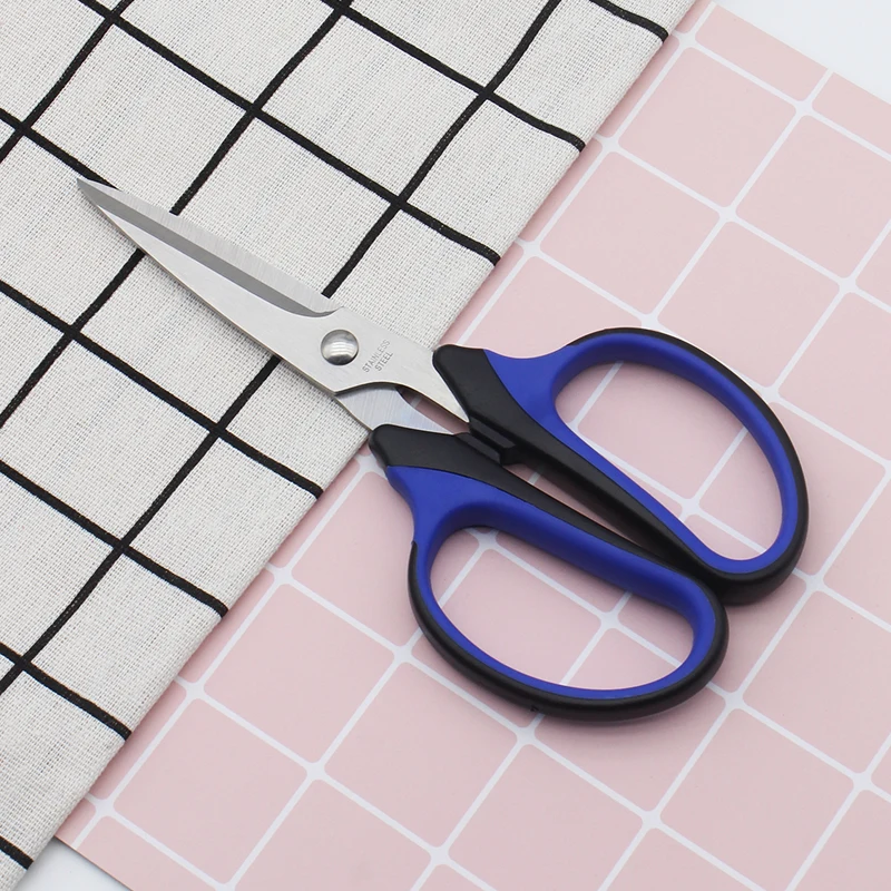 Office Craft Paper School Scissors Stainless Steel Comfortable Grip Stationery Scissors with PP Handle