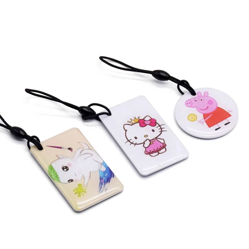 Factory price 125KHz rfid/nfc portable keychain proximity card tag epoxy tk4100 rfid apartment key fob rfid key tag rewritable