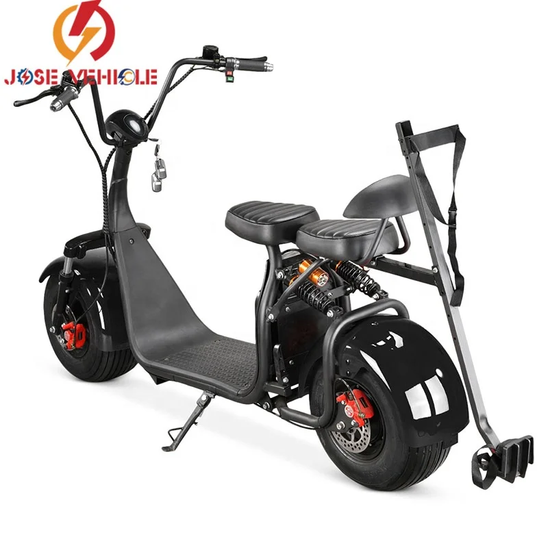 2000w dual motor electric golf scooter with 18inch fat tire citycoco