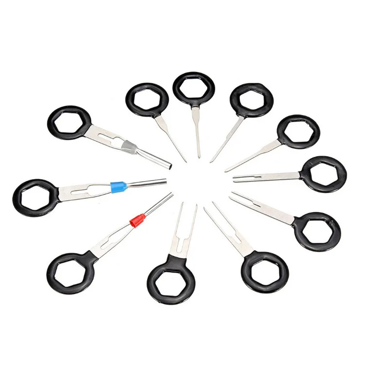 
11pcs/set Automotive Plug Terminal Remove Tool Set Pin Extractor Electrical Wire Crimp Connector Puller 
