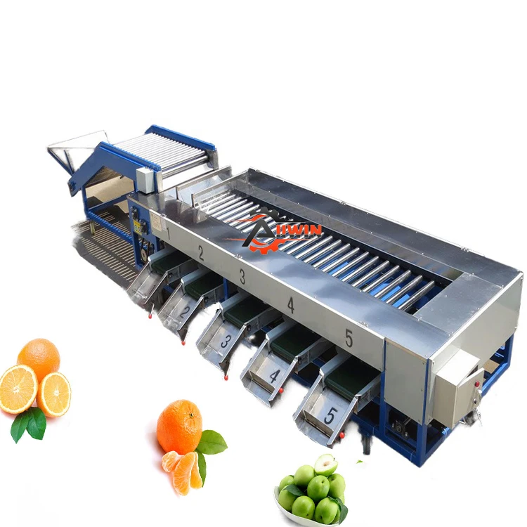 High efficiency potato grading machine / citrus fruit sorting machine / passion fruit size grading machine