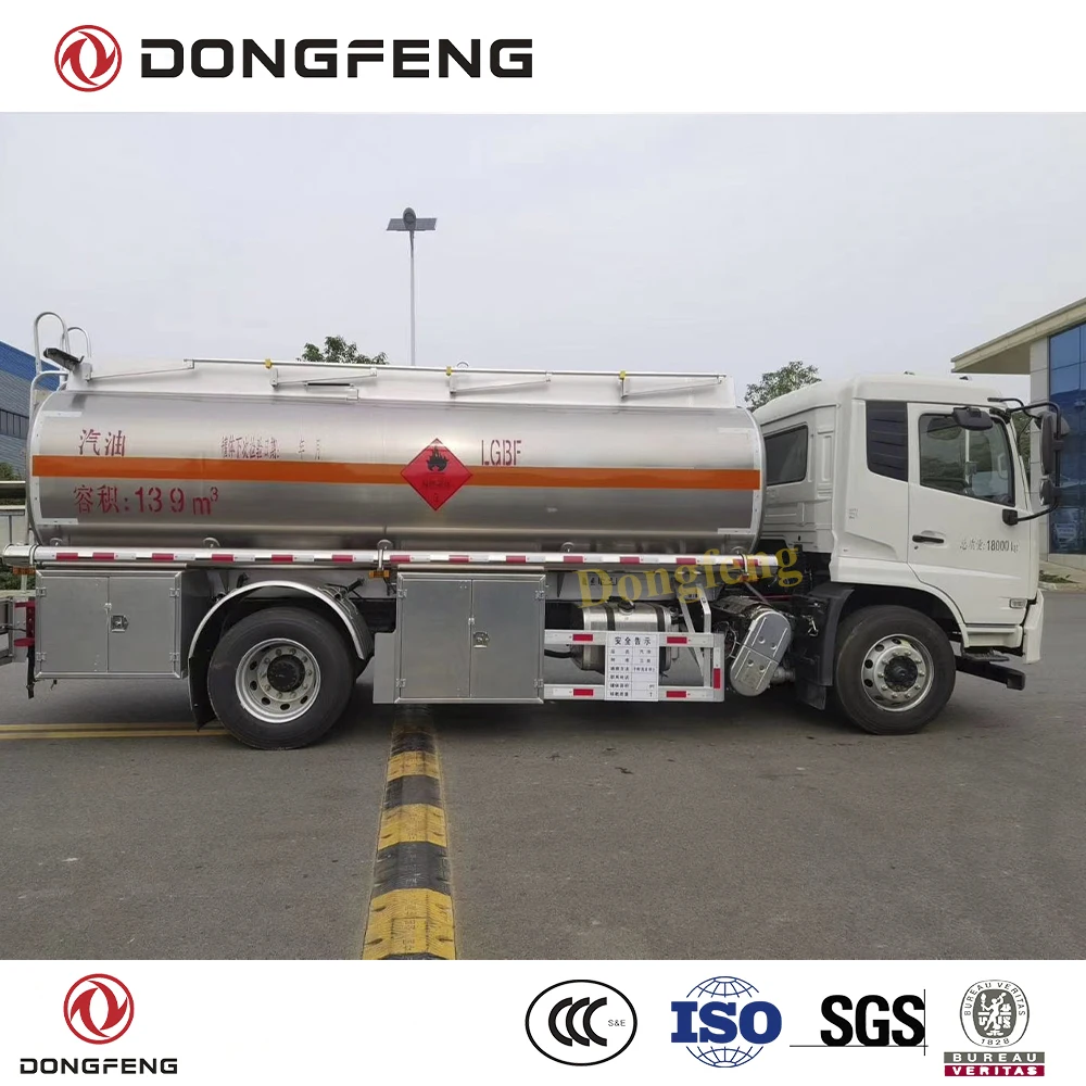 Dongfeng 4x2 RHD 10000 литровый масляный бак из алюминиевого сплава с