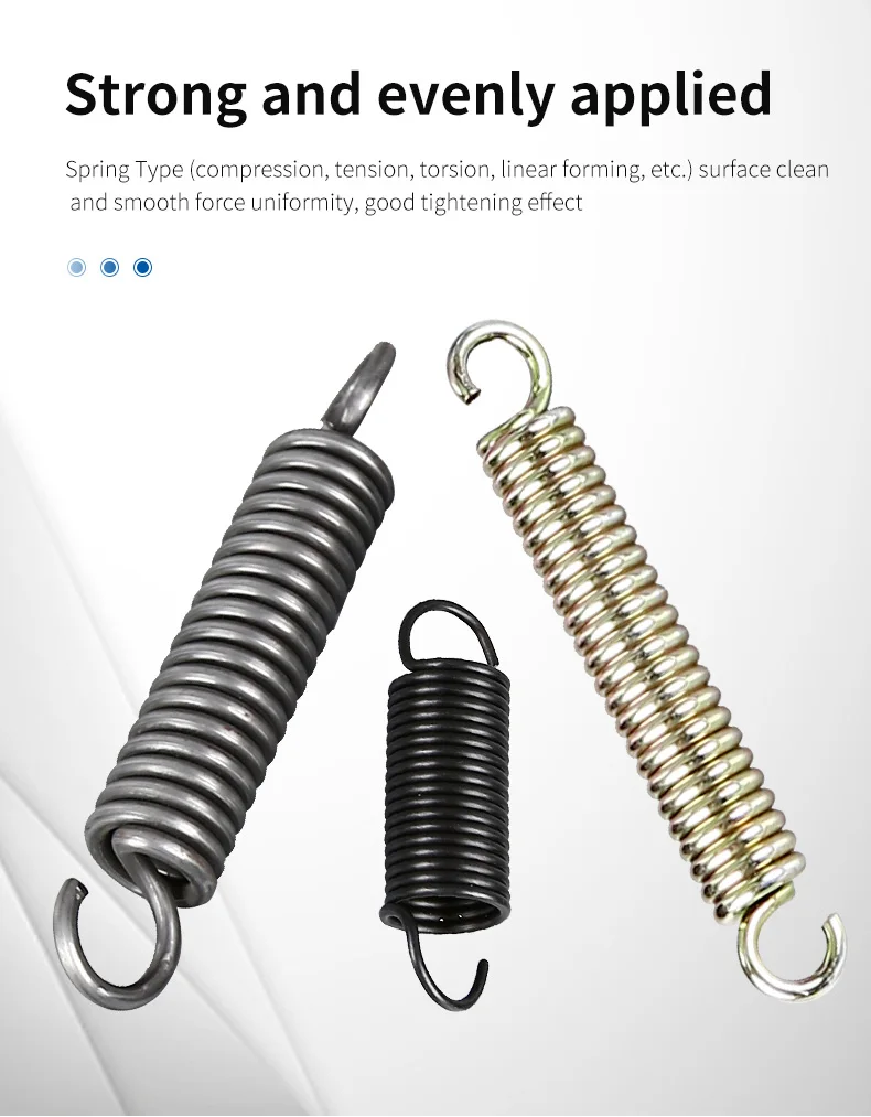 Zhejiang durable clamp spring stainless steel special-shaped hook spring electronic switch pull ring spring custom