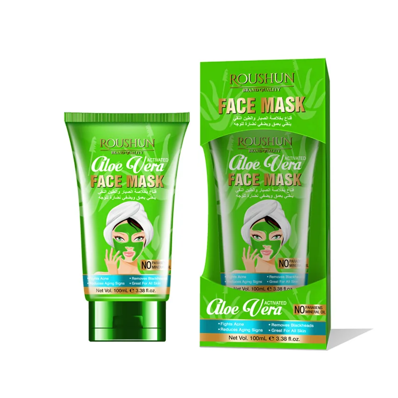 Маска для лица Roushun с алоэ вера средство удаления черных точек удаление акне на