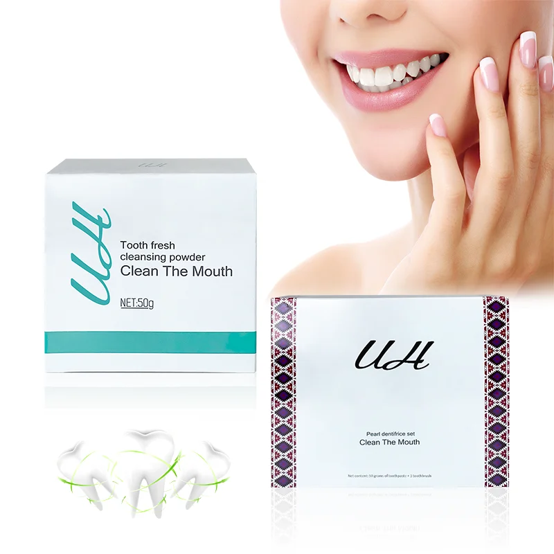 Professional Tooth Whitening Powder Wholesale Vegan Natural Fluoride Free Oral Care Powder For Whitening Teeth