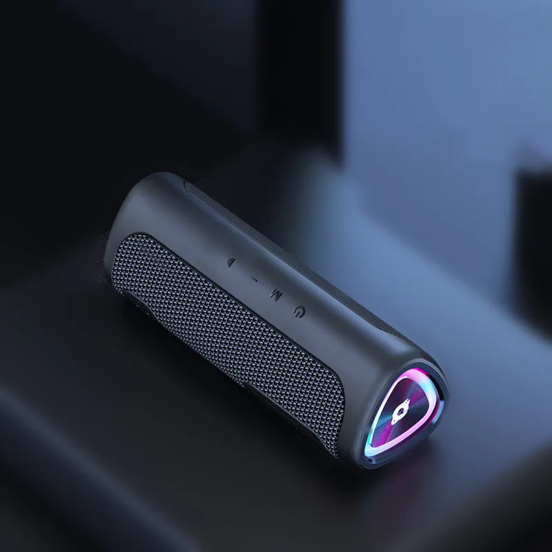 Portable Small Metal Cool LED Light  Blue Tooth Retro Waterproof Mini Amplifiers And Speakers Power Mixer
