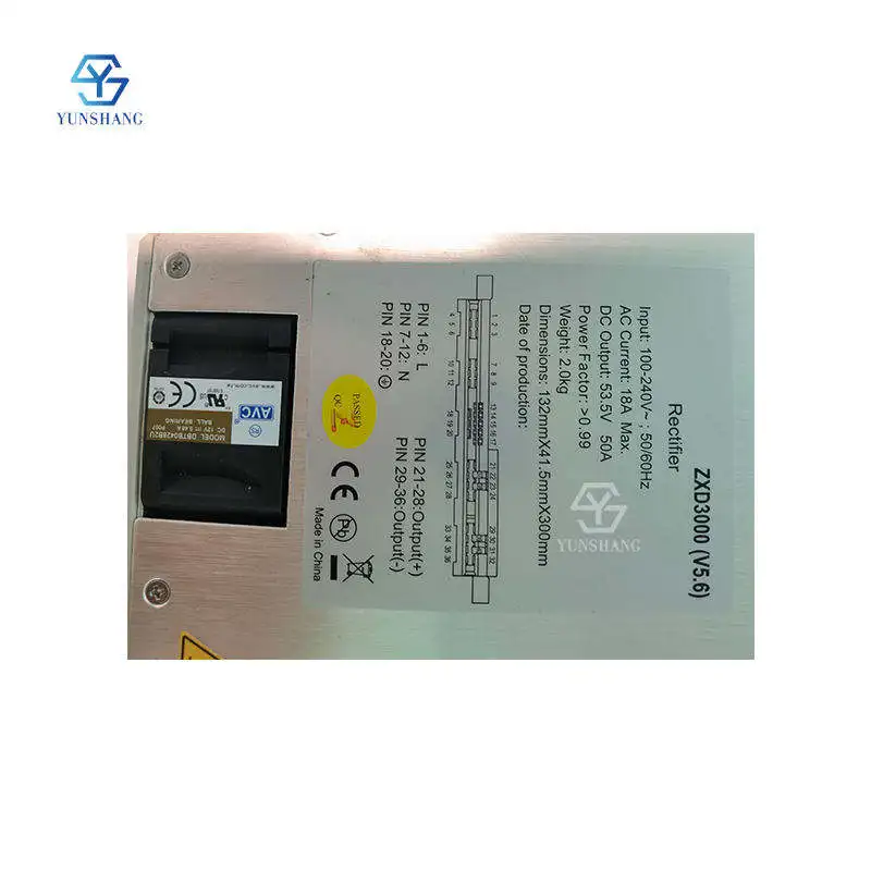 Highly precise Durable High frequency ZTE 3000w 48v telecom zxd3000 V5.6 rectifier module