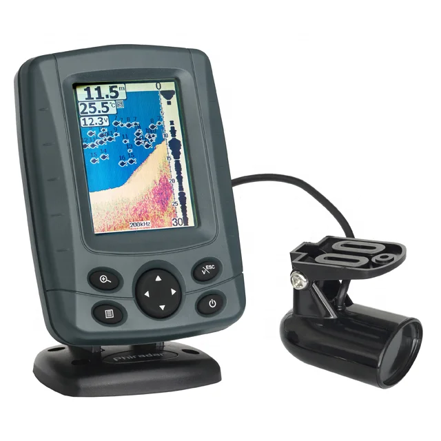 color fish finder sonar echo sounder for boat using with 3.5 inch big screen
