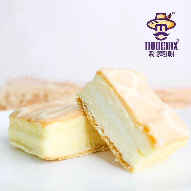 500g box of white chocolate coated pulled snow bran cake dessert wholesale snacks chocolate cake