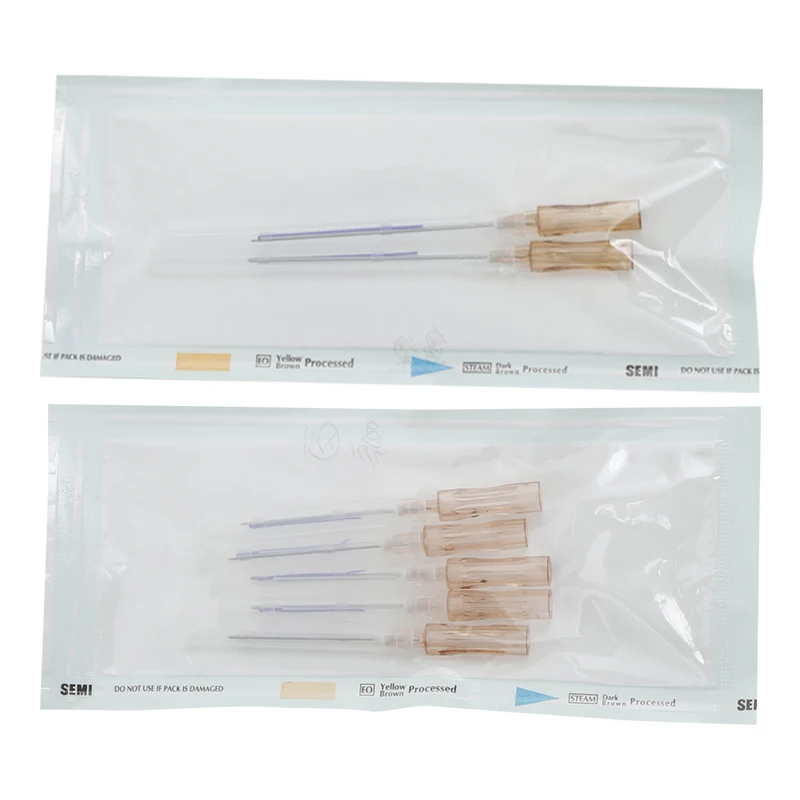 Safe quality Ce approved great PCL face lifting marionette lines remove mesh 19G 60mm L cannula PCL threads