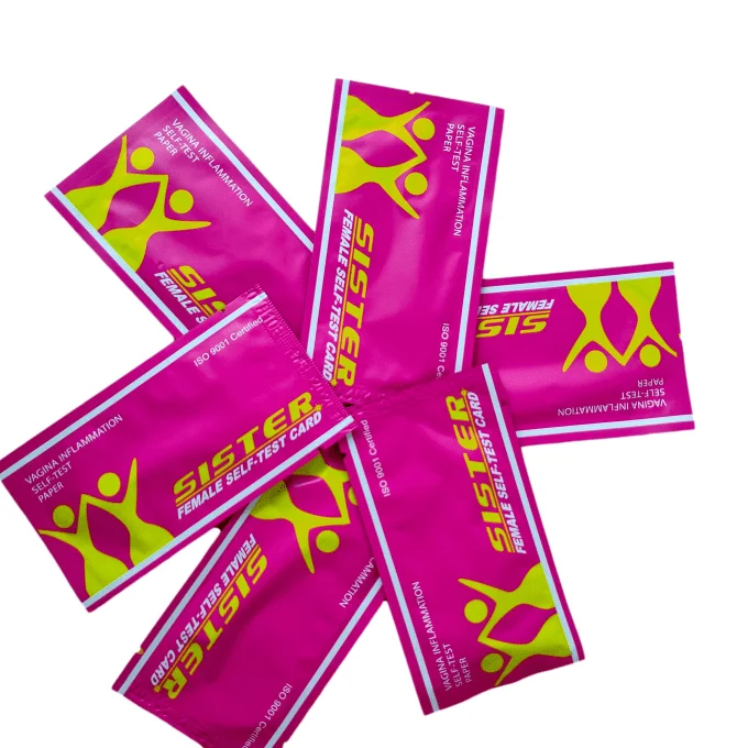 Customer Private Label Vaginal ph Test Strips for Women Vaginal Care Cotton Self Test Card