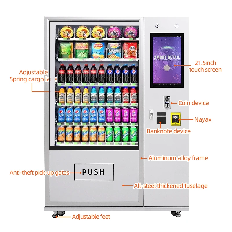 FUNDORD wholesale automatic electric refrigerated cold drink beverage vending machine