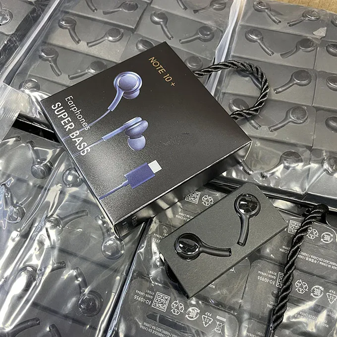 High Quality Wired Type C Earphones Headphones for Samsung USB C Earphone Earbuds for Mobile