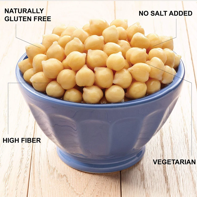 Factory Price Different Specifications Ready to Eat Delicious Health Canned Chick Peas in Tin