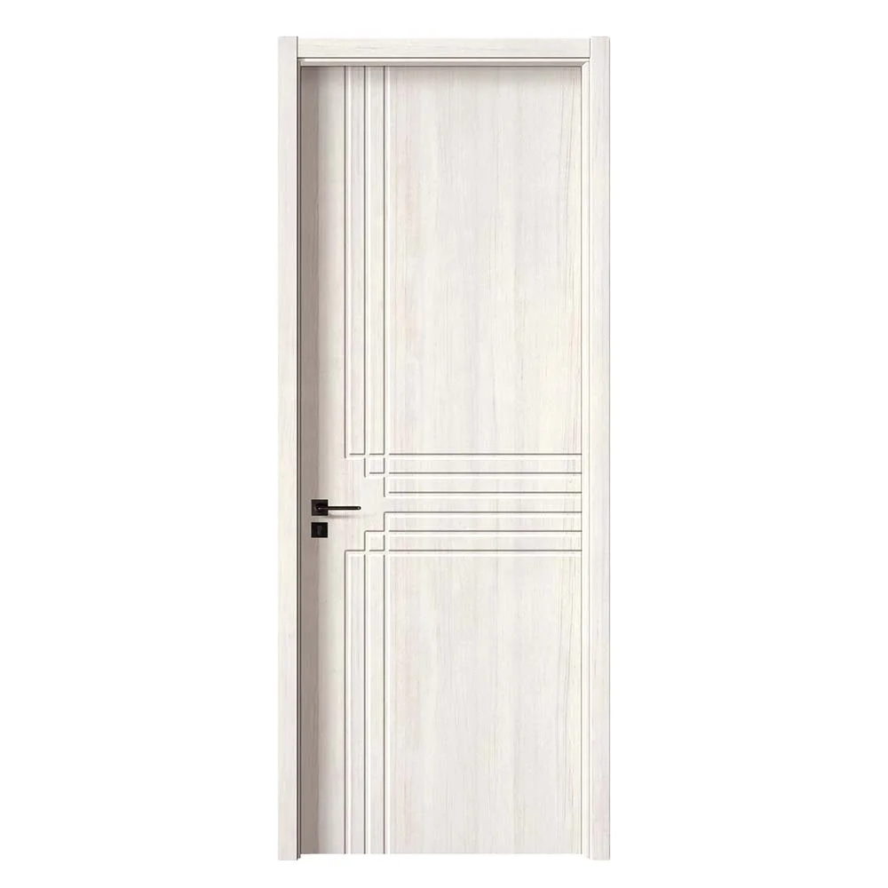Interior modern house waterproof school door PVC wooden door