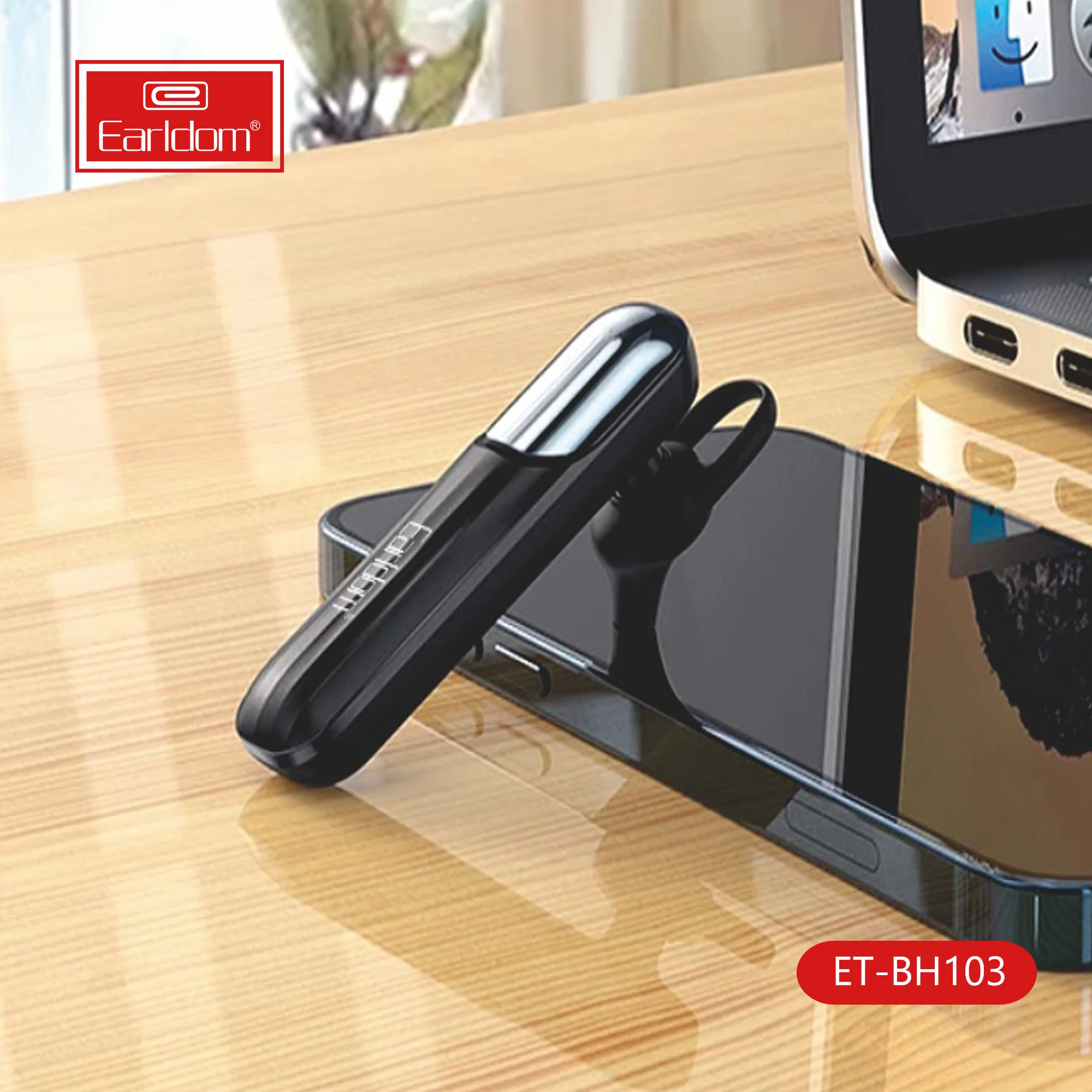 Earldom Wireless BT5.0 Business Wireless Headset earphone Noise Cancelling Hands Earpiece with Microphone