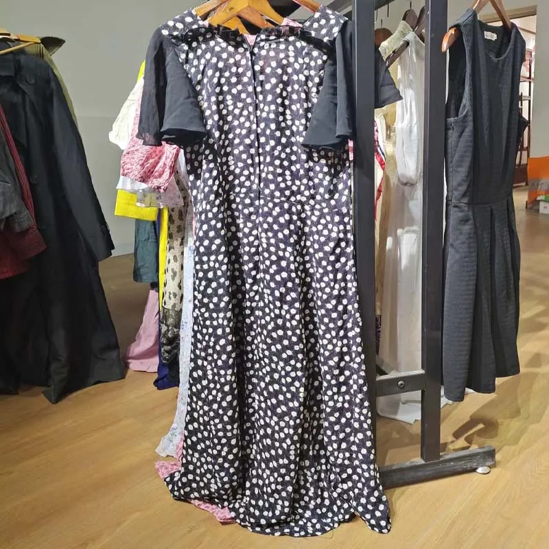 Good Quality Europe Used Clothes Long Worsted Coat Used Brand Clothes For Woman