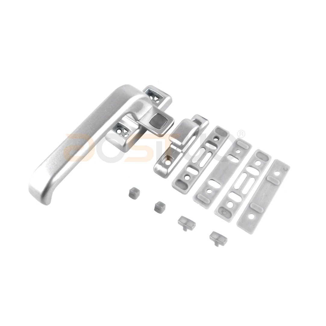 Middle East Market Aluminum Single Point Casement Window Handle Pull Sliding Window Door Handle Lock For UPVC Window