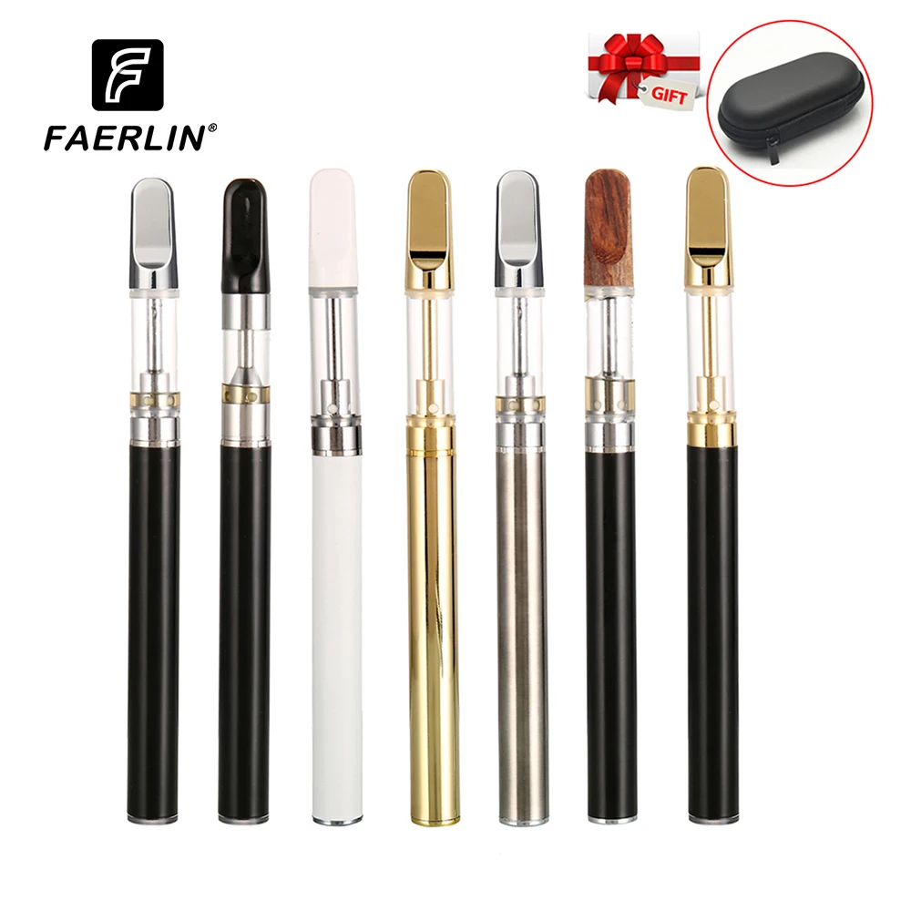 
CBD Vape Pen Electronic Cigarette 350mah Battery Ceramic coil mod CBD oil rta cartridge Air switch vaporizer vapes kit 