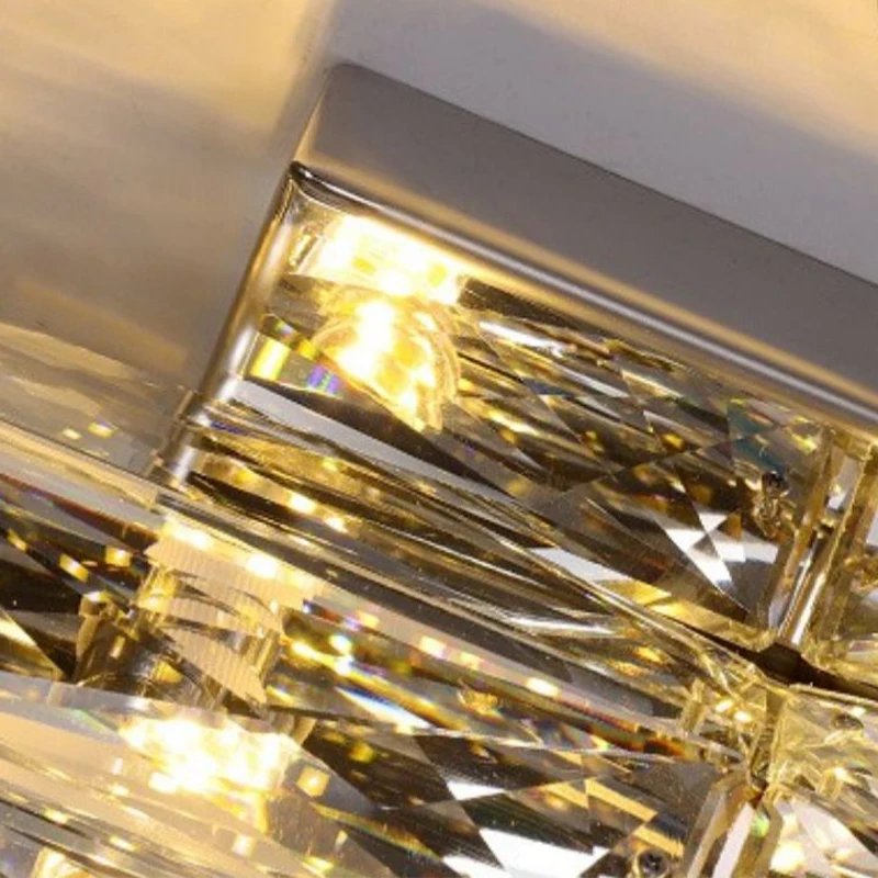 2024 New Series Modern Crystal Decorated Glass Gold Metal Luxury Bedside Wall Lamp For Living Bedroom