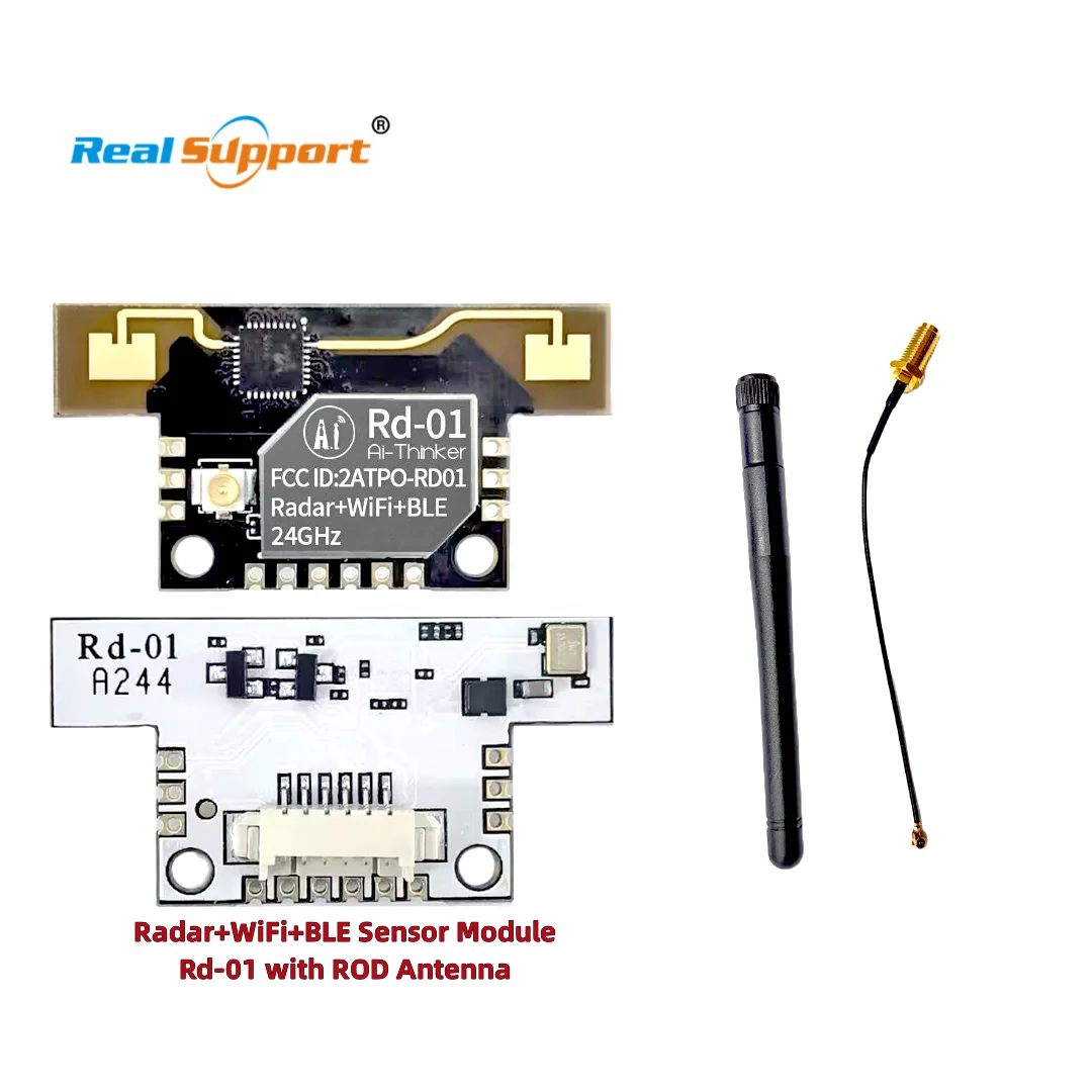 Original Rd-01 with Rod antenna 24GHz Radar+WiFi+BLE Module Millimeter Wave Sensor radar sensor for human detection