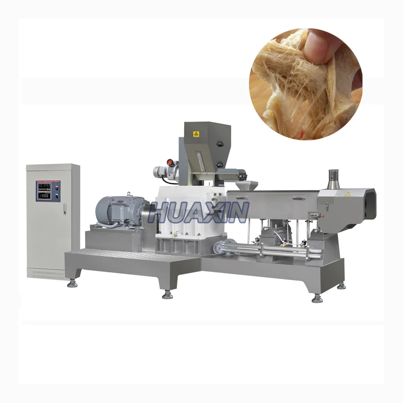Protein Powder Machine Tvp Tsp Soya Meat Making Machine High Moisture Pea Protein Meat Impossible Food Machine