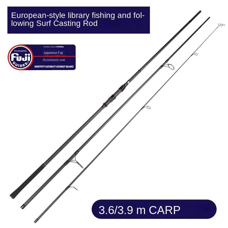Tcoedm Wholesale FUJI Parts Reel Seat 3.6m 3.9m 10ft/12ft 3 Sections Carp Rod Feeder Rod Carp Fishing Rods